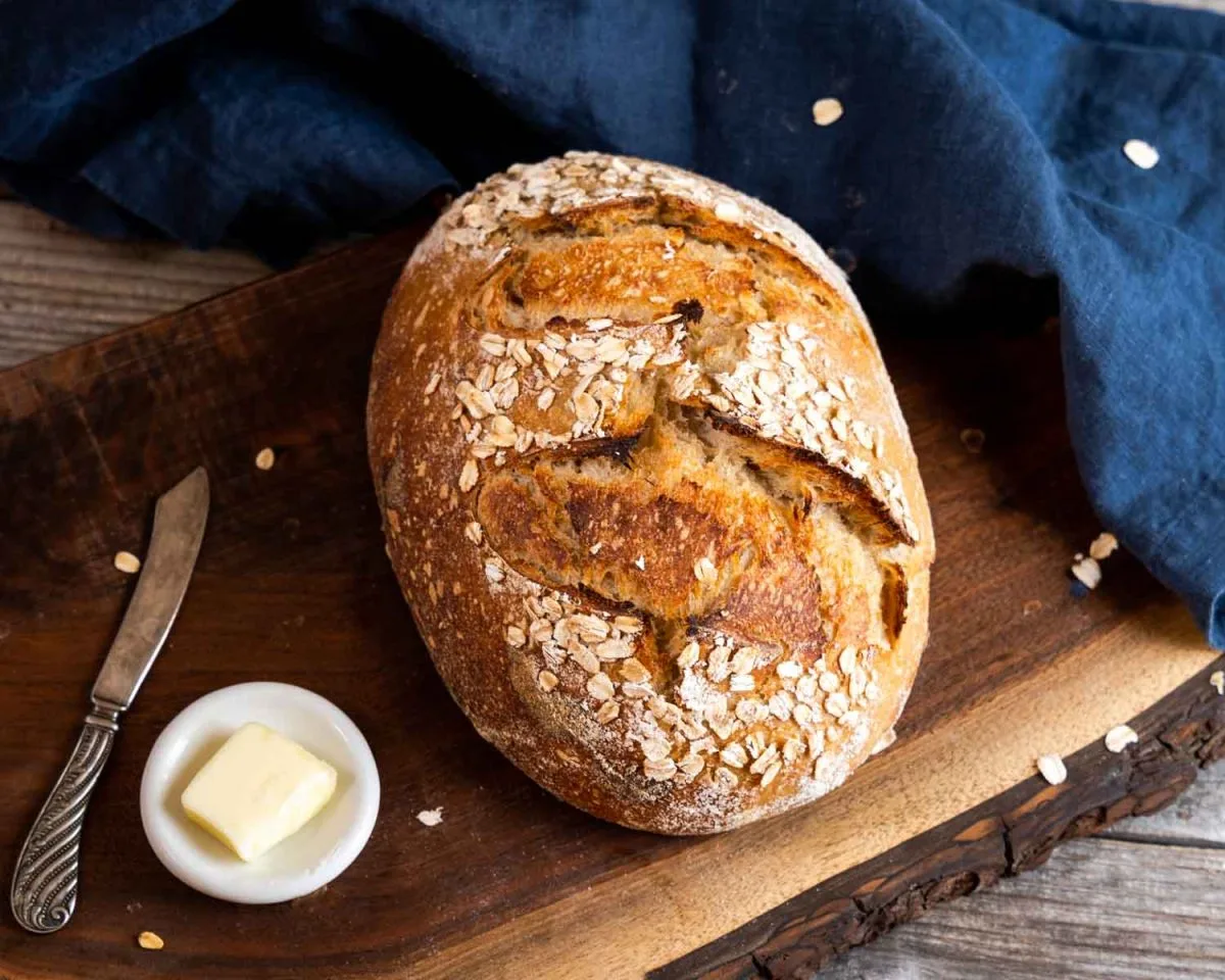 Pan Baked Rye Sourdough Bread