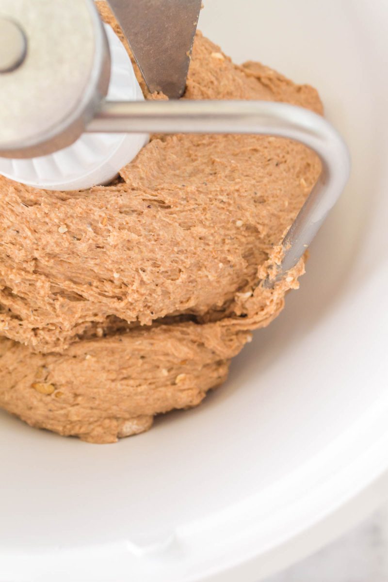 Bread Dough in a mixer - Hostess At Heart