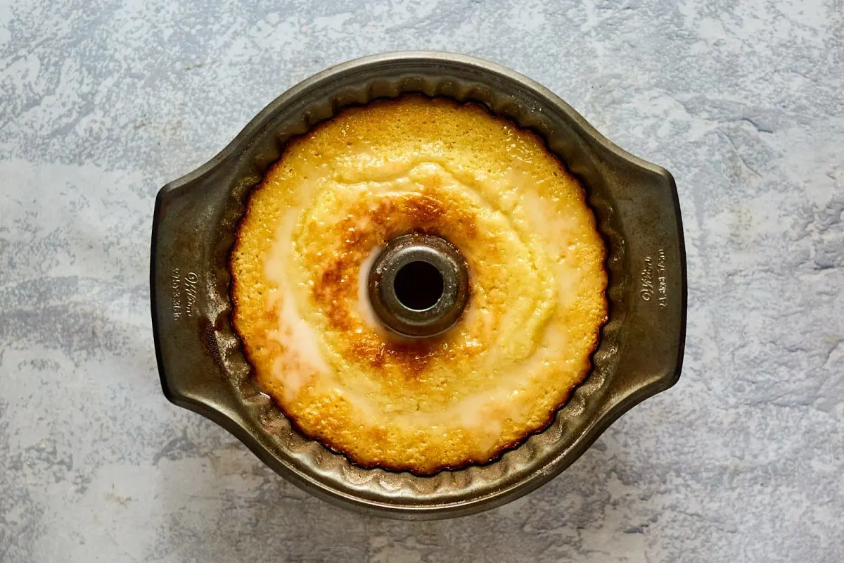 Cast Iron Pound Cake with Seasonal Fruit Topping - Olives + Thyme