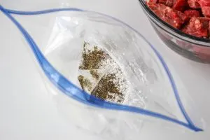 A ziplock bag filled with spices - Hostess At Heart