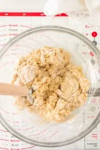 Mexican Bread Dough mixed into a craggy ball - Hostess At Heart