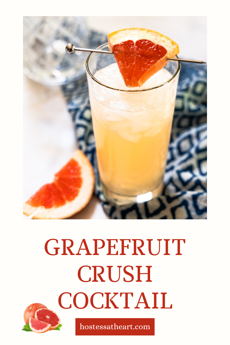 Grapefruit Crush Cocktail Recipe Hostess At Heart