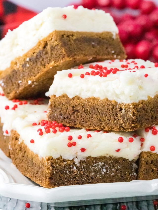 Gingerbread Bar Recipe (with Cream Cheese Frosting) Story