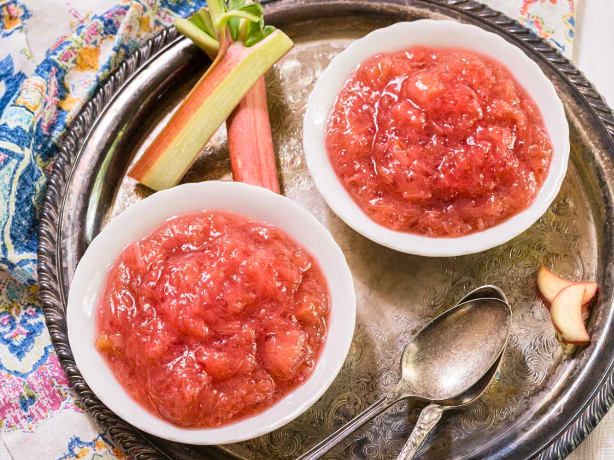 Easy Rhubarb Sauce Recipe (4 Simple Ingredients) - Hostess At Heart