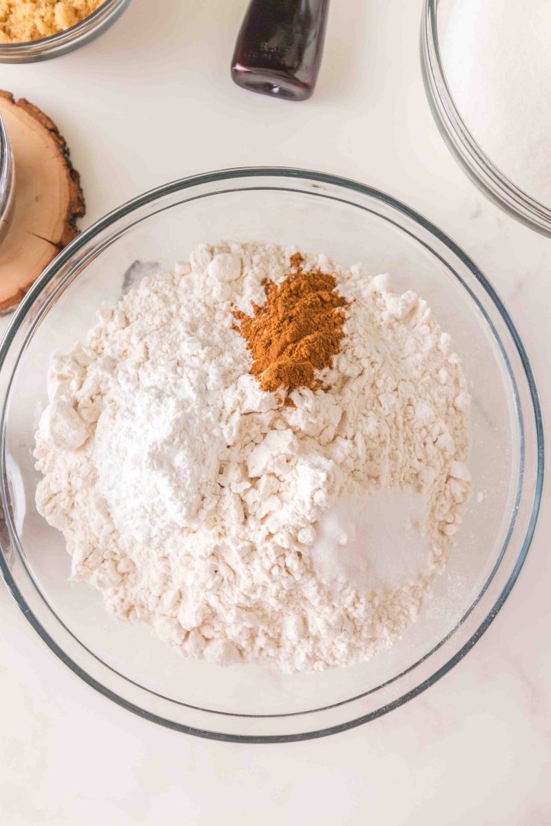 Mixing the dry ingredients in a bowl. Hostess At Heart