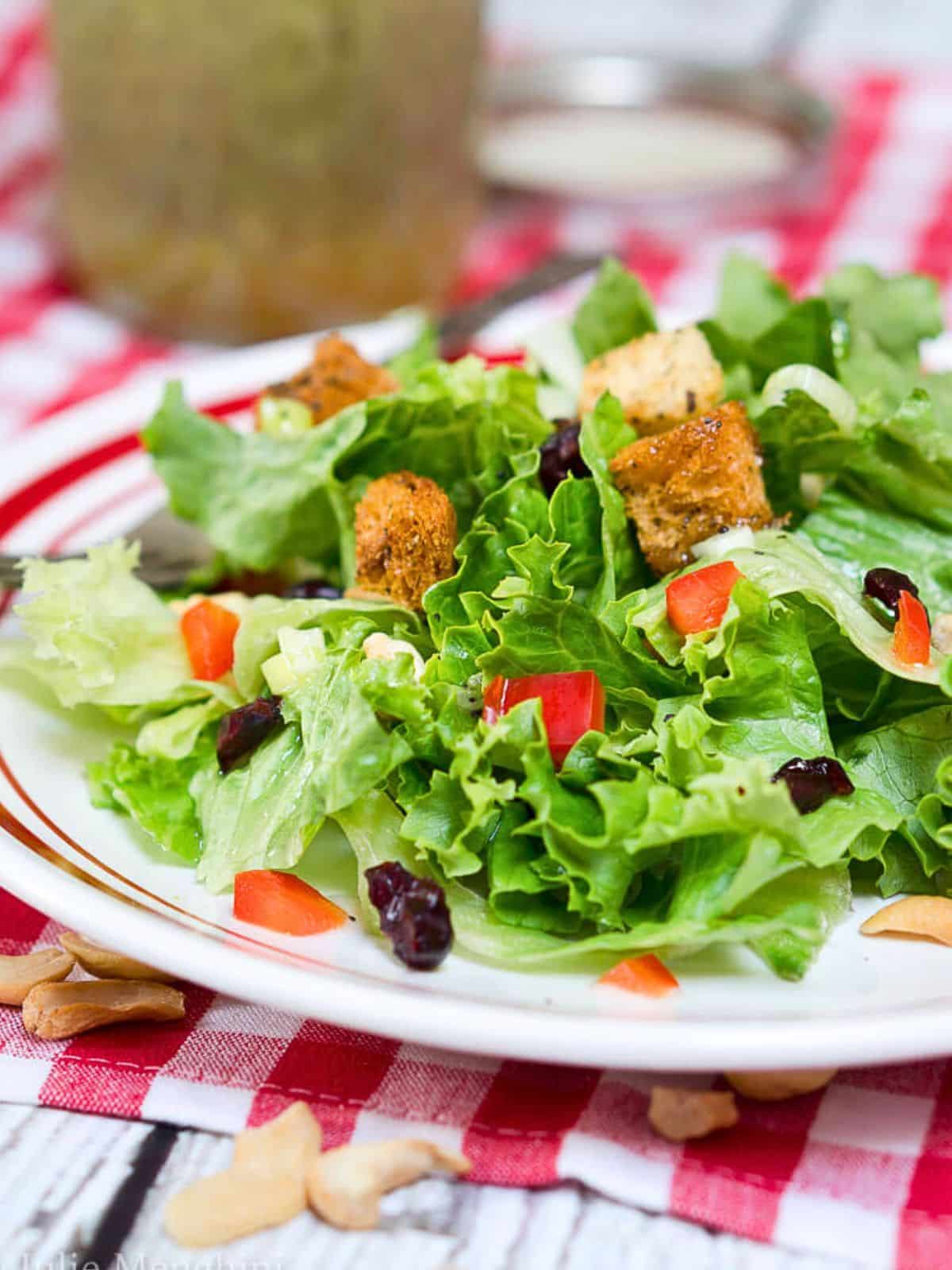 Mixed Green Salad with Sweet Poppyseed Dressing Recipe - Hostess At Heart Mixed Green Salad with Sweet Poppyseed Dressing Recipe - Hostess At Heart