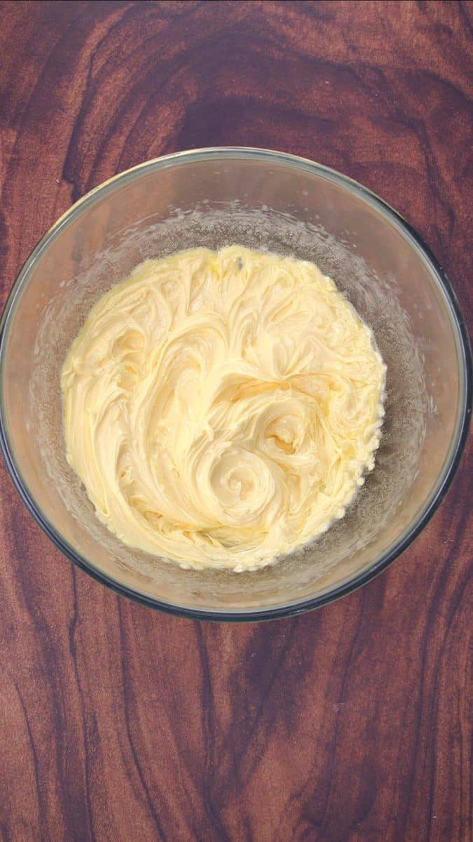 Whipped butter in a mixing bowl - Hostess At Heart