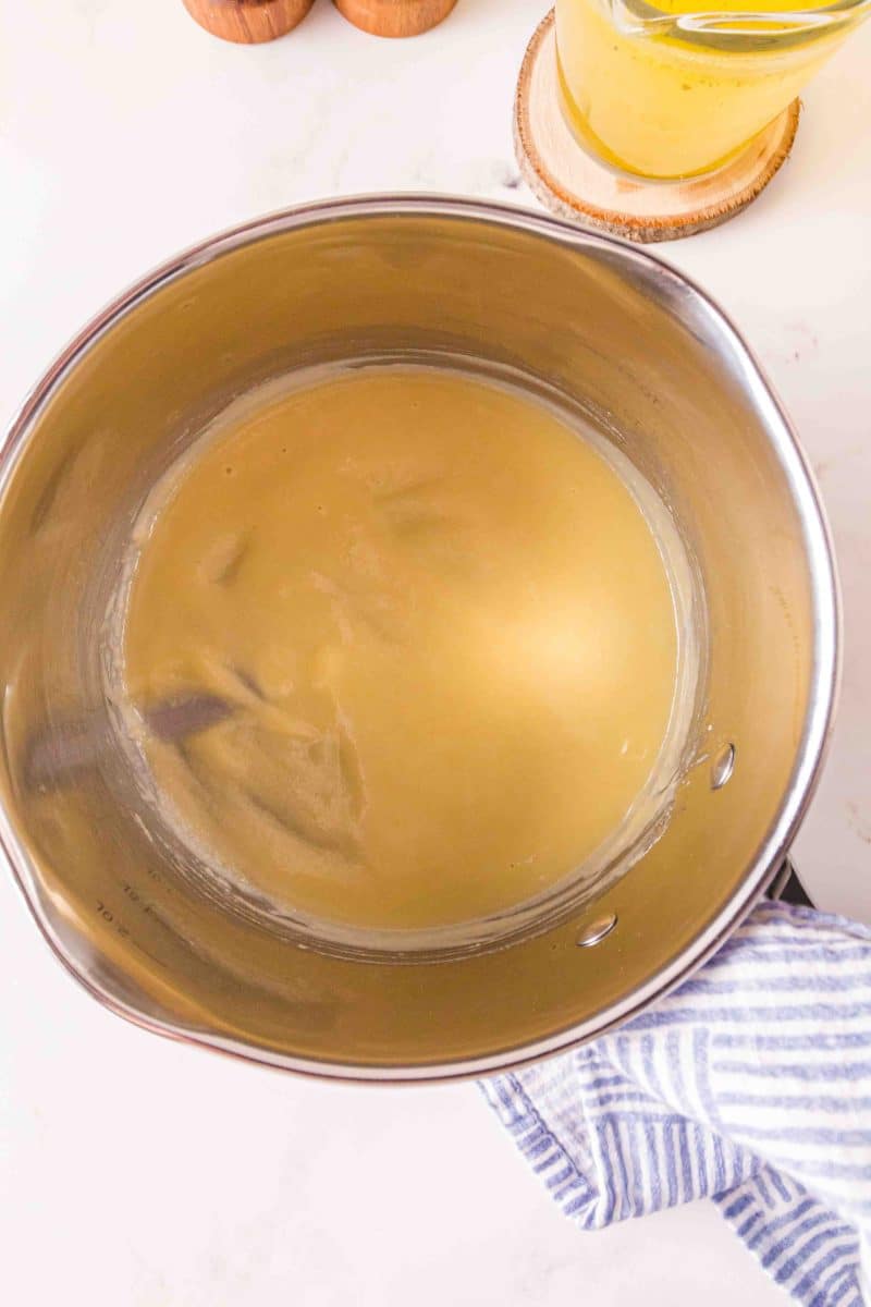 A pot containing flour and butter - Hostess At Heart