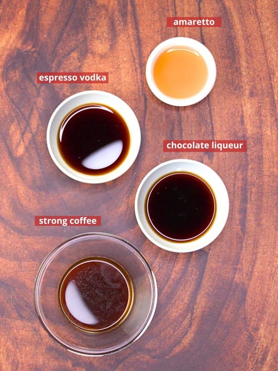 Chocolate Espresso Martini Ingredients: strong coffee, chocolate liqueur, amaretto, and espresso vodka - Hostess At Heart