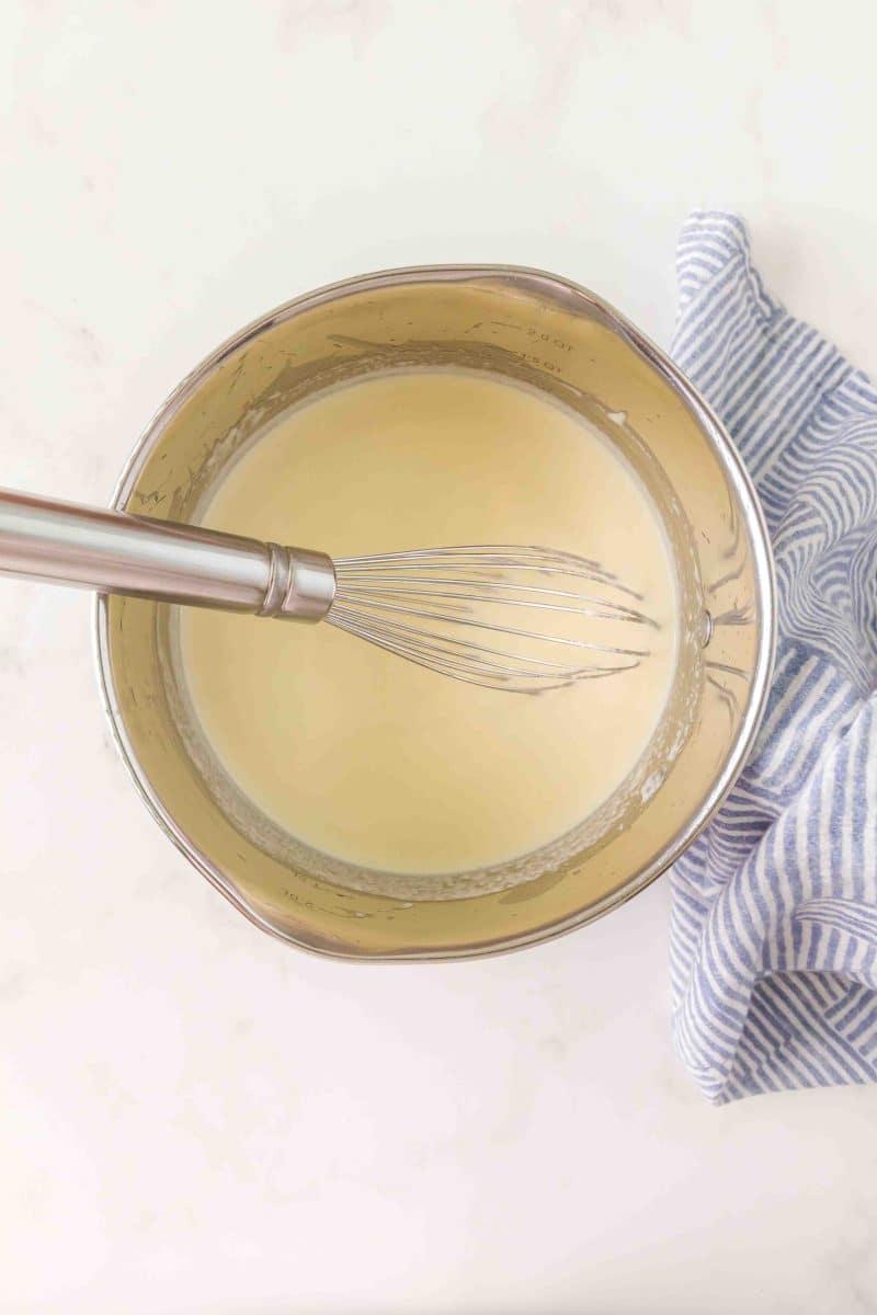 A cream base made for soup with clam juice, broth, and half and half. Hostess At Heart