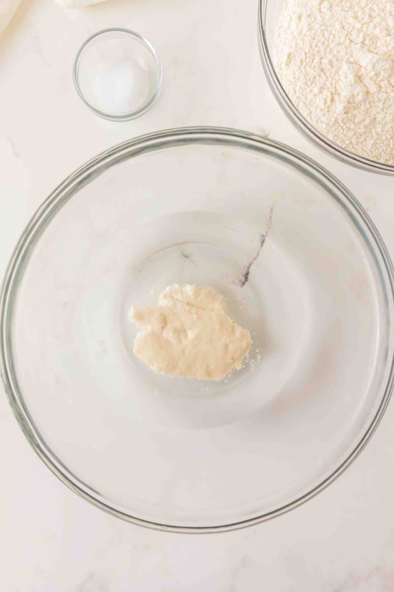 Sourdough starter in a mixing bowl. Hostess At Heart