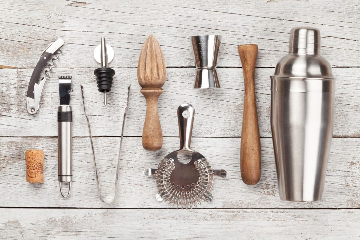 Bar tools used to make cocktails. Hostess At Heart